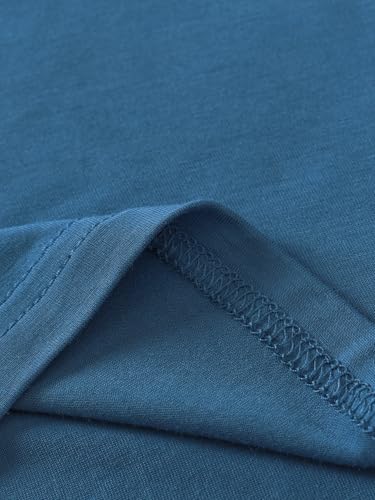 Image of Latuza Men's Viscose Pajama Top Button Up Sleep Shirt