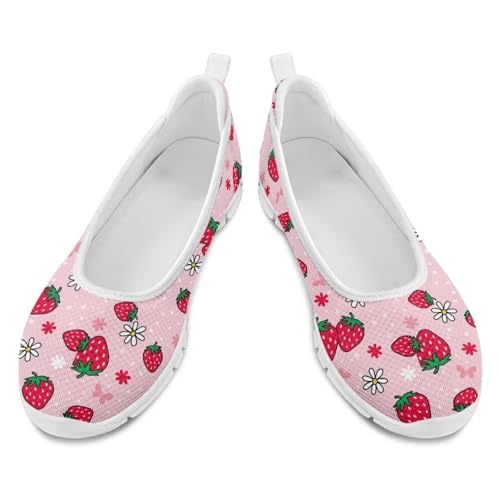 Modysero Womens Slip On Flats Round Toe for Summer Spring Work Womens Walking Shoes Trendy Daily Flats Shoes for Ladies3