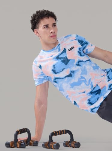 Image of TECHNOSPORT Men's Slim Fit Full Sleeve Round Neck T-Shirt, Double Cool Quick Dry Moisture Wicking Stretchable Sports Gym and Casual Wear