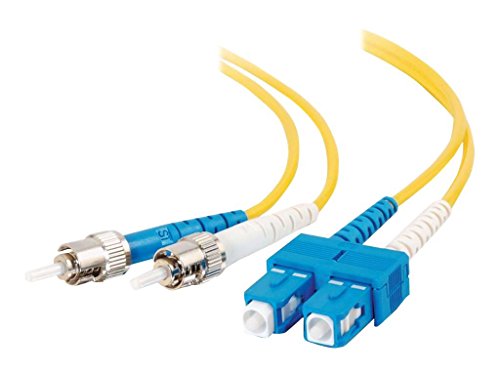 Câble fibre optique duplex monomode OS1 C2G en gaine LSZH jaune de haute précision pour serveur