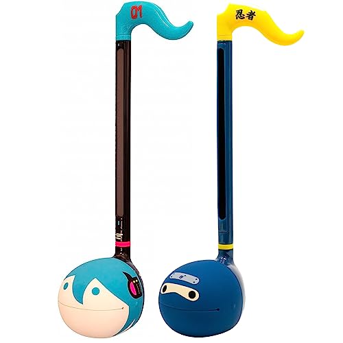 Image of Otamatone Japanese Electronic Musical Instrument Portable Music Synthesizer from Japan by Maywa Denki Studio Award Winning, Educational Fun Gift for Children, Teens & Adults - Ninja & Hatsune Miku