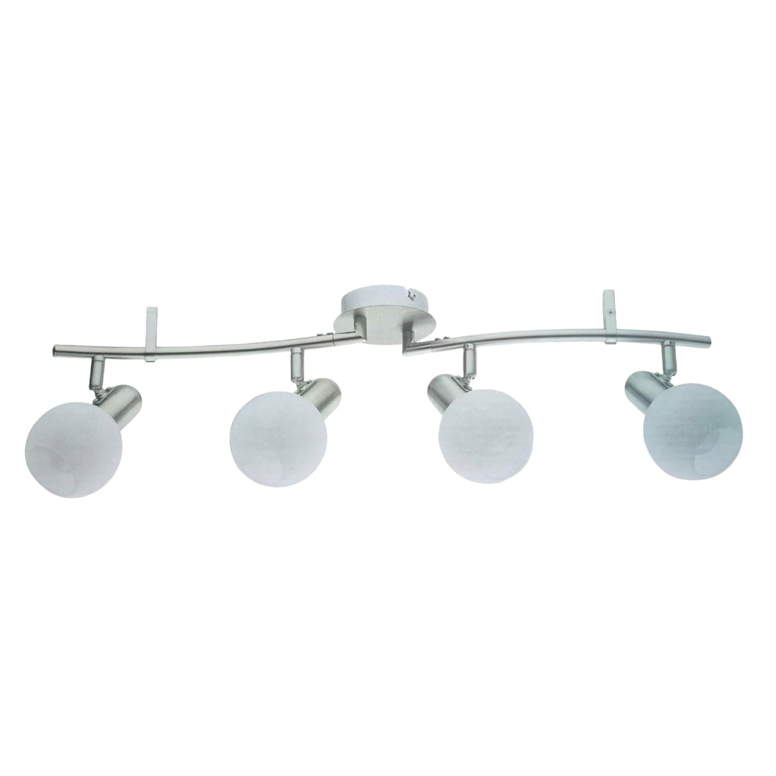 URBNLIVING LED Ceiling Spotlight Fixture, 6W E14 Dimmable Bulb Included, Modern Adjustable Wall & Ceiling Light for Living Room, Bedroom, Hallway – Warm White (4)