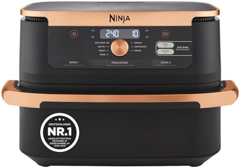 Ninja Foodi FlexDrawer Dual Zone Heißluftfritteuse, Air fryer mit...