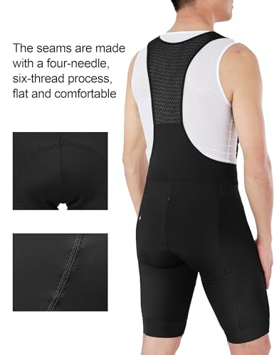INBIKE Short masculino de ciclismo acolchoado 3D, babador de bicicleta de estrada longo para ciclism