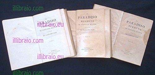  Il paradiso perduto tradotto da Lazzaro Papi