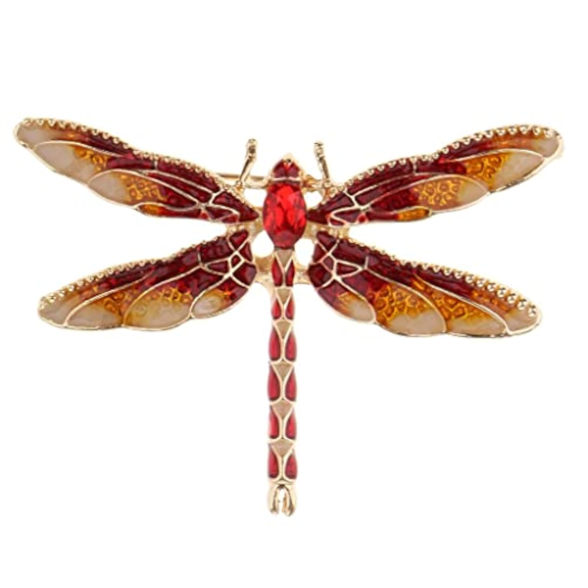 Dragonfly Alloy Brooch Pin for Women, Wedding Gift