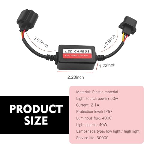 Decodificador LED para auto H13 9008 pack 2 unidades miniatura 2