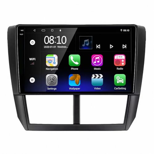Radio de Voiture 2 Din pour Subaru Forester avec GPS et Bluetooth intégré