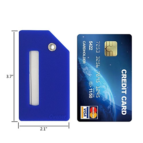 5Pack Silicone Luggage Tag with Name ID Card Perfect to Quickly Spot Luggage Suitcase by Ovener