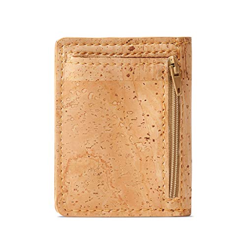 Cork RFID Slim Wallet – Men’s Wallet - RFID Blocking - Vegan Leather – Cruelty Free – Eco Friendly - Brown3
