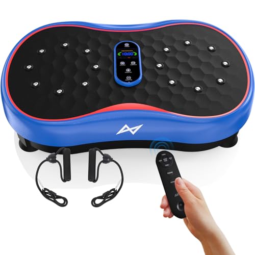 AXV Vibration Plate Fitness Platform Exercise Machine Vibrating Shaking Full Body Shaker Workout Vibrate Stand Shake Board Sport Gym for Weight Loss Fat Burner for Women Men