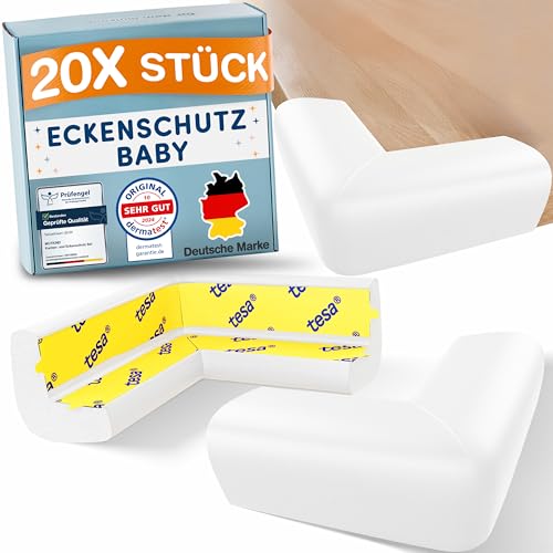MUTKIND® 20x Eckenschutz Baby - (Mit Kleber von TESA) Kantenschutz Baby -...