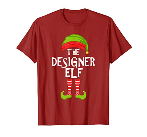 designer Elf Matching Family Christmas Party Pajama Group T-Shirt