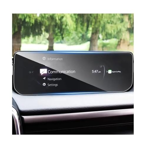 Écran GPS CX-50 2023 protégé par un film en verre trempé lors de vos voyages en famille
