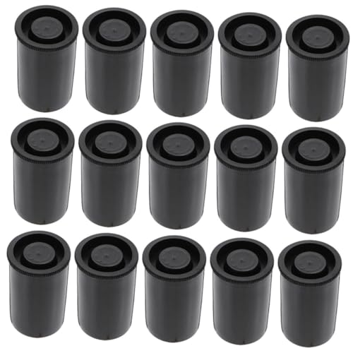 Latas de película vacías para carretes fotográficos en pack de 50 piezas de plástico negro 1