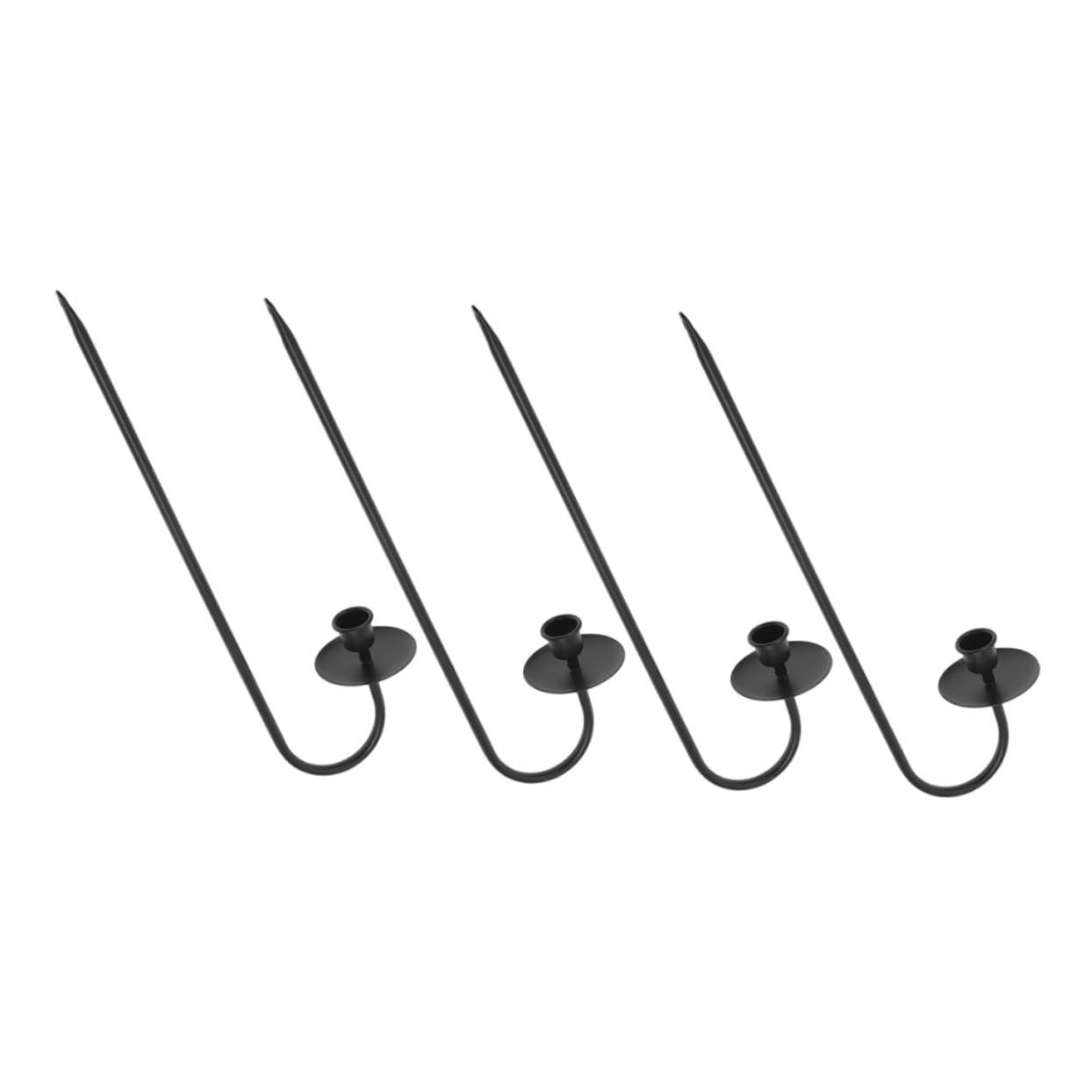Ciieeo 4pcs Metal Sconce Home Decor Fireplace Taper Candle Holders Vintage Decor Candle Stick Wall Sconce Modern Farmhouse Wall Decor Hanging Candle Holder Hallway Decor Black Iron