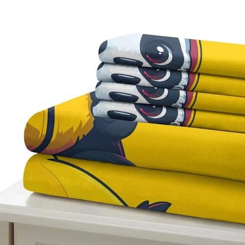 Linge de lit premium motif panda relief 3D microfibre ultra douce