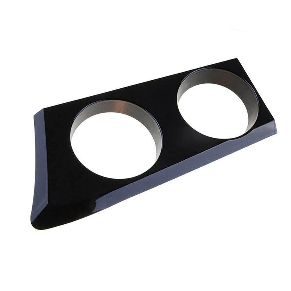 Couvercle de porte-gobelet automatique Compatible avec BMW Série 1 116 116i 118 118i 120 120i E87 E81 E82 E88 Noir/motif en fibre de carbone ABS Décoration de console avant gauche ou à droite