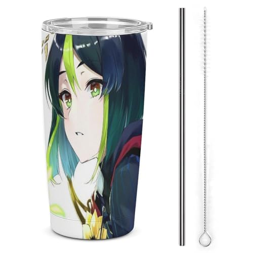 コップ 原神 提?里 Tighnari ティナリ マグカップ 車用 タンブラー メンズ 車載 自動車カップ 魔法瓶 水筒 水カップ ポット 旅行杯 ケトル コーヒーカップ ストロー付き レディース 蓋付き 持ち運び マグボトル ステンレス鋼 ダイレクトタイ