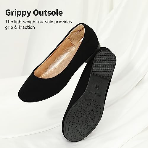 DREAM PAIRS Girls Dress Shoes Slip on Ballerina Flats for Wedding/Party3