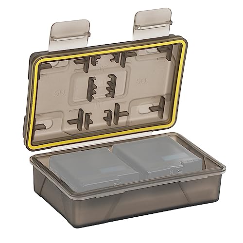 Kiwifotos Multifunctional Battery Case Box For Canon Lp-E6 Lp-E6N Lp-E8 Lp-E12 Lp-E17 For Fujifilm Np-W126 Np-W126S For Sony Np-Fw50 Np-F550, Memory Card Case Slots For Sd Sdxc Sdhc Msd Tf Card Holder #TOP12