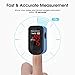 Pulse Oximeter Fingertip, ATMOKO SpO2 Blood Oxygen Saturation Monitor Heart Rate Monitor with Large LED Display Finger Pulse Meter, Included Batteries and Lanyard for Home, Exercise and Travel Use