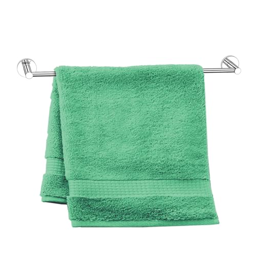 Image of Force Stainless Steel 304 Towel Bar with Brass Base - Heavy-Duty, Durable Bathroom & Kitchen Wall-Mounted Towel Rod, Rust-Resistant Bathroom Accessory for Living Spaces with Easy Installation