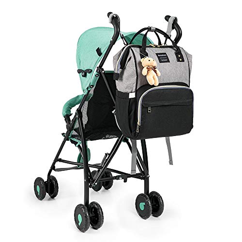 Bolsa Mochila Maternidade Madami Original MultiFuncional com Ganchos para carrinho e Trocador