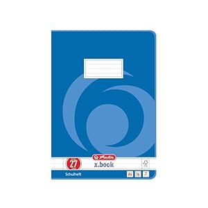 Herlitz 3322708 Schulheft, DIN A4, UWS, Lineatur 27/liniert