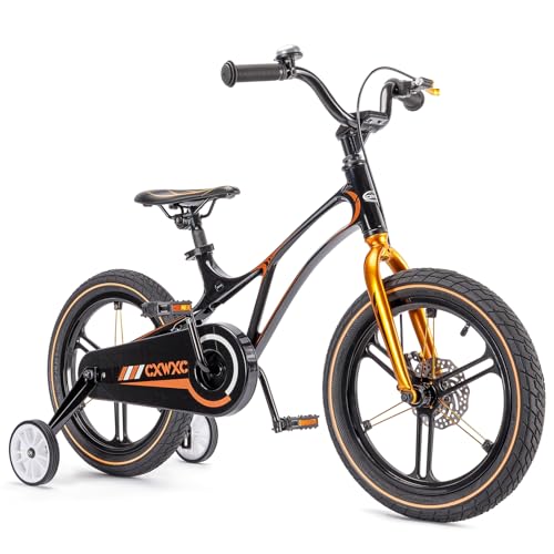 Image of CXWXC Kids Bike - 14 16 18 Inch Children Bicycle for Boys Girls Age 3-9 Years, Single Speed Lightweight Kids Bikes with Training Wheel, Coaster /Disc Brake