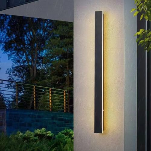 Lampe intérieur extérieur LED longue applique murale 4000K aluminium