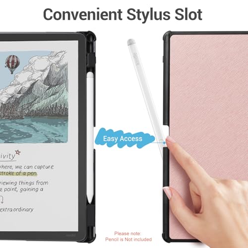 Image of CoBak Case for 11 inch Kindle Scribe 3rd Generation 2025, Kindle Scribe Colorsoft - All New PU Leather Cover with Auto Sleep Wake, Pen Holder for Scribe 11 inch 2025 Released