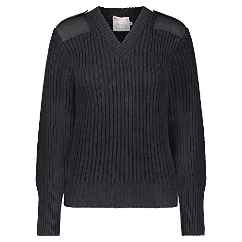 US Army Acrylic V-Neck Sweater Black