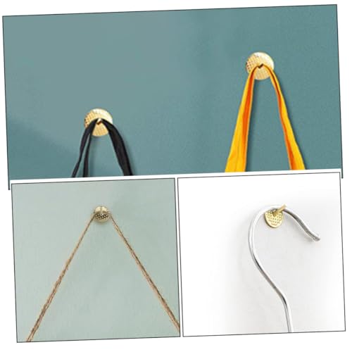 Image of DOITOOL Gold Flower Push Pins Set 50pcs Metal Picture Hanging Nails for Wall Art Frame Hanging Accessories Photo Display Hooks for Home and Office