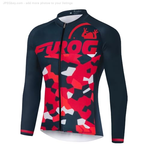 Maillot de cyclisme homme manches longues vêtement de vélo chaud respirant hiver