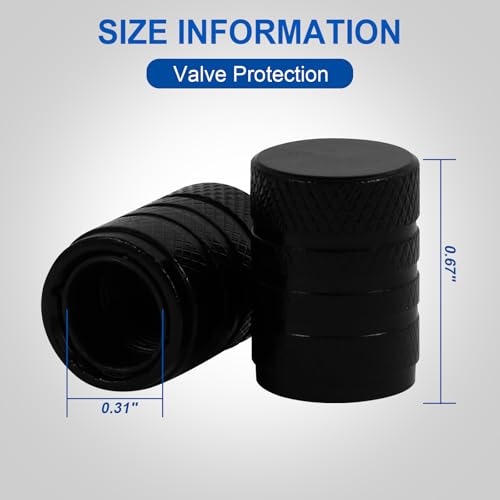 St Shengtuo ST00101 Black Anodized Aluminum Tire Valve Stem Caps thumb #2