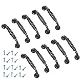 Premium-Material: Dieser Griff besteht aus massivem Aluminium, hat eine harte Textur und eine starke Tragfähigkeit, ist nicht leicht zu verblassen und nicht leicht zu rosten. Er hält ein Leben lang.