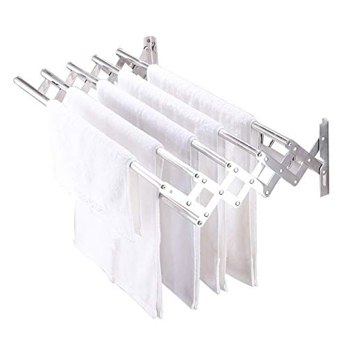 Rack de serviette auto-adhésif sans perçage et étagère de séchage pliable LWX