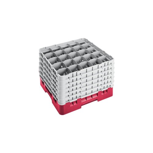 Camrack Glass Rack, W/6 Extenders, Full Size, 25 Compartments, 3-1/2'' Max. Dia., 11-3/4'' Max. (2 Pieces/Unit)