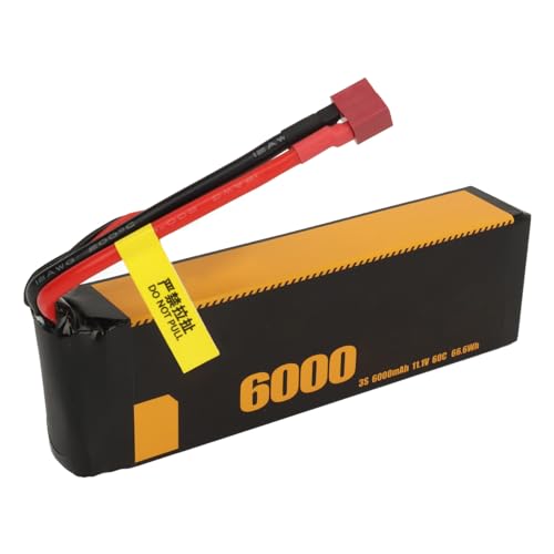 Batería Lipo 3S 6000mAh de Larga Duración Modelos RC FS Enchufe en T 3