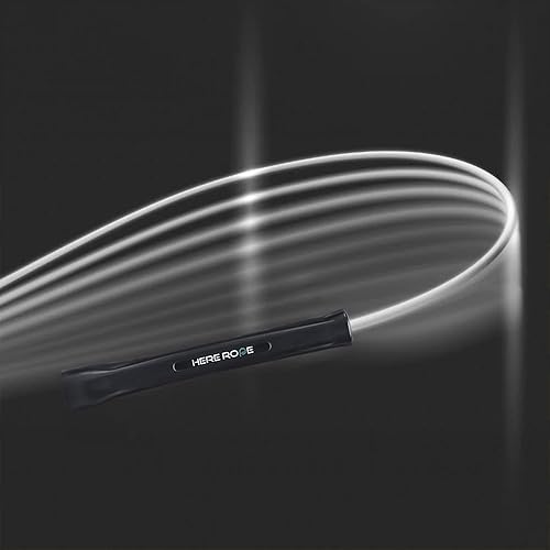 Miniatura 5 de HEREROPE Cuerda de salto ajustable de PVC de 0.197 in para fitness, cuerda de saltar duradera con asas irrompibles, cuerdas de saltar que no se