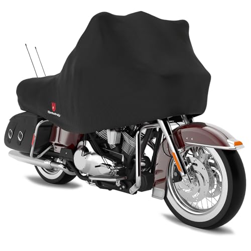 Rosefray 420D Motorcycle Half Cover-Outdoor Waterproof All Weather Protection Lightweight Half Cover