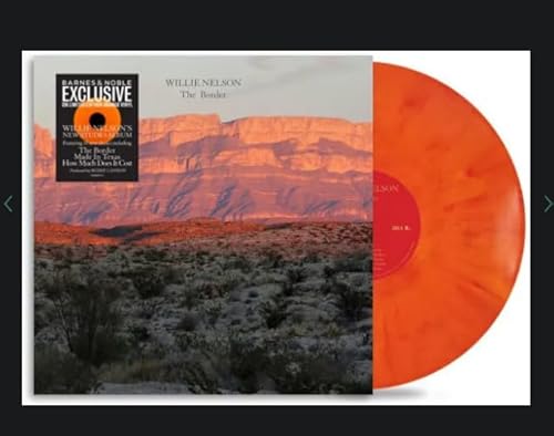 Album Art for The Border Orange Vinyl Record LP Willie Nelson by Willie Nelson