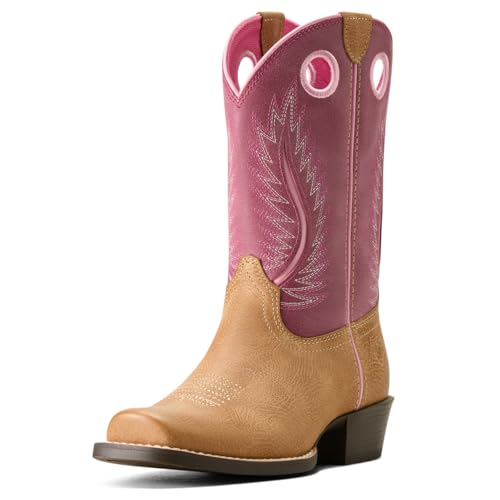 Ariat Youth Futurity Fort Worth Western Boot, Cottage/Rosebud, 5