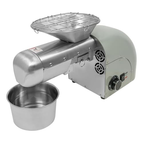 Oil Press Machine, 1800W Cold & Hot Press Automatic Electric Oil Maker Extractor for Home, Commercial Stainless Steel Oil Press Machine, Adjustable Temperature, for Peanut Flaxseed Olive Kernel