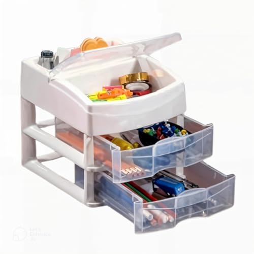 Opiniones y reviews de Cajonera de Plastico Pequeña comprados en linea. 45 Liftor Italhome Cajonera De Plástico, Mini Organizador De Escritorio Multiusos con 2 Cajones Transparentes Sesia