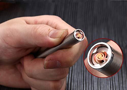 Miniatura 6 de Generic Paquete de 20 cajas de cigarrillos multifuncionales con USB recargable a prueba de viento llama eléctrica menos ligera - Color blanco para