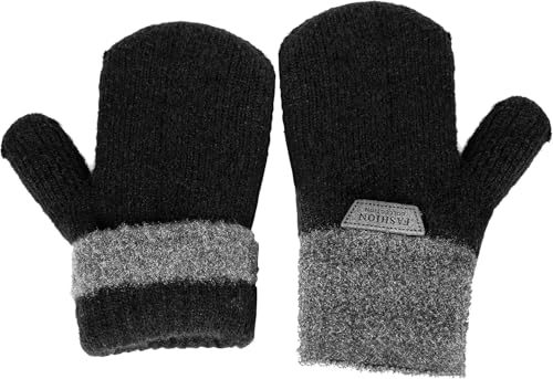 Kids Winter-Warm-Knit-Mittens for Boys-Girls - Double Layer Thick Warm Outdoor Gloves for 5-10Years Kids4