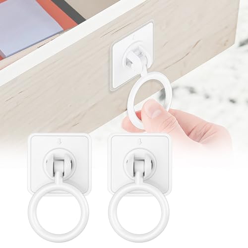 Essential Adaptive Aids - Limited Hand Ability Sticky Pull Rings for Rehab, Disabled, Special Needs, Open Drawer and Door, 2 PCS
