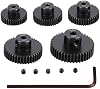 Metal Steel Engranaje Piñón 48P 38T 39T 40T 41T 42T Eje de 3.175mm Juego de Engranajes de Motor con Llave Hexagonal para Repuesto de Actualización RC sin Escobillas y con Escobillas 1/10 2
